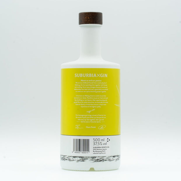 Suburbia Gin Lemongrass 37,5% Vol. 500 ml - Suburbia Spirits